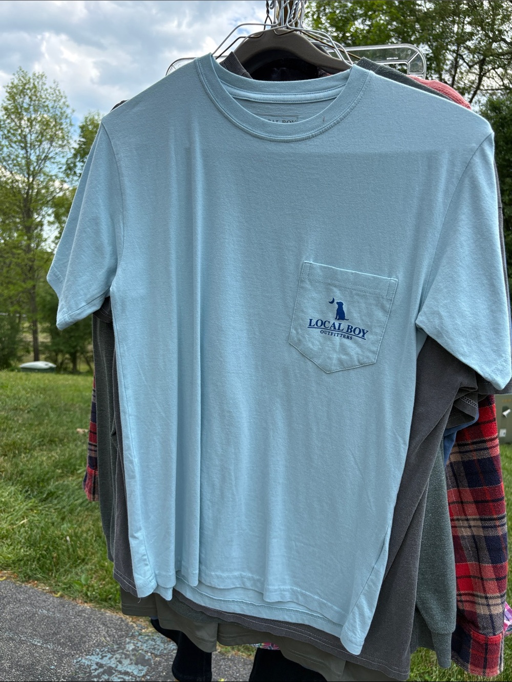 LOCAL BOY NWT Men's Light Blue Pocket T-Shirt
